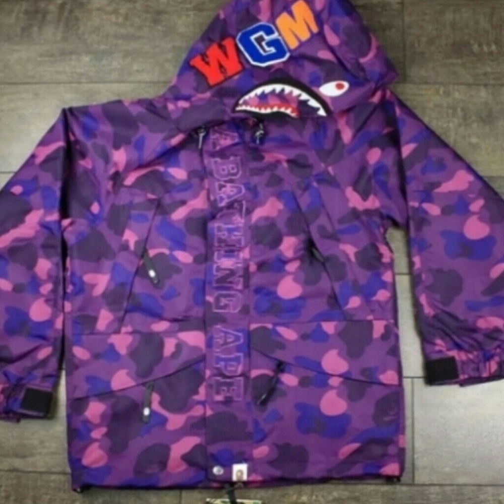 Bape purple windbreaker